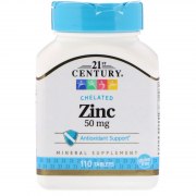 Заказать 21st Century Zinc 50 мг 110 таб