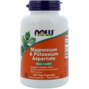 Заказать NOW Magnesium & Potassium Aspartate 120 вег капс N